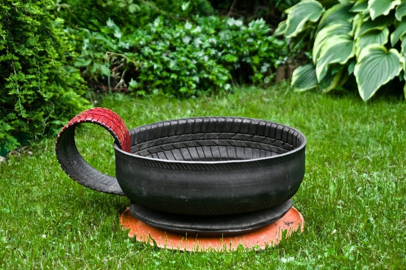 Upcycled Tire Planter
